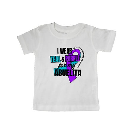 Inktastic Suicide Prevention I Wear Teal and Purple for My Abuelita Gift Baby Boy or Baby Girl T-Shirt
Inktastic Suicide Prevention I Wear Teal and Purple for My Abuelita Gift Baby Boy or Baby Girl T-Shirt