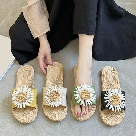 Cathalem Women s New Summer Indoor Flat Soft Bottom Beach Sandals Womens Slipper Green 7.5
Cathalem Women s New Summer Indoor Flat Soft Bottom Beach Sandals Womens Slipper Green 7.5