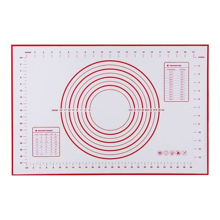 Kironypik Mat Silicone Non-Stick Rolling Pad Kneading Scale Baking Tray Durable red 60x40cm
Kironypik Mat Silicone Non-Stick Rolling Pad Kneading Scale Baking Tray Durable red 60x40cm