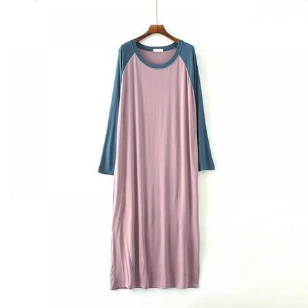 WBQ Women s Long Sleeve Nightgown Soft Nightshirt Round Neck Sleep Shirt Loose Comfy Pajama Dress Loungewear
WBQ Women s Long Sleeve Nightgown Soft Nightshirt Round Neck Sleep Shirt Loose Comfy Pajama Dress Loungewear