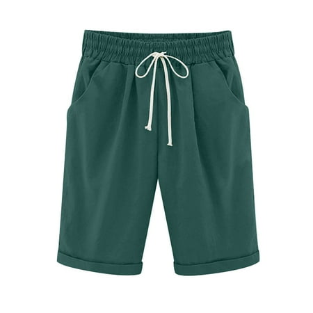 YanHoo Summer Bermuda Shorts for Women High Waist Elastic Drawstring Pants Solid Plus Size Straight Shorts
YanHoo Summer Bermuda Shorts for Women High Waist Elastic Drawstring Pants Solid Plus Size Straight Shorts