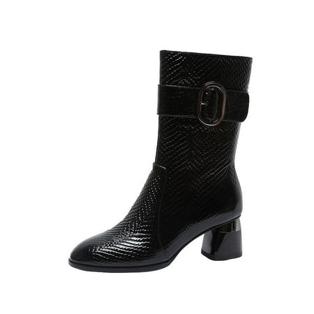 Elegant Ankle Boots for Womens US Leather Pointed Toe Block Heel Ankle Boots Fashion Side Zip Casual Classic Wedding Ankle Shoes Boots Sale Clearance US Size 4 5 6 7 8 9
Elegant Ankle Boots for Womens US Leather Pointed Toe Block Heel Ankle Boots Fashion Side Zip Casual Classic Wedding Ankle Shoes Boots Sale Clearance US Size 4 5 6 7 8 9