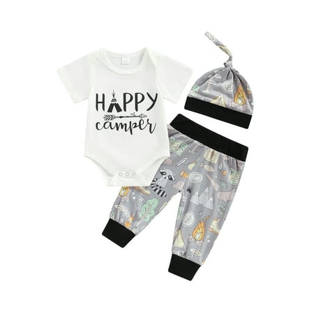 Bagilaanoe Newborn Baby 3Pcs Outfit Sets 3 6 12 Months Short Sleeve Letter Print Romper Tops + Cartoon Trousers + Hat for Boy Girl
Bagilaanoe Newborn Baby 3Pcs Outfit Sets 3 6 12 Months Short Sleeve Letter Print Romper Tops + Cartoon Trousers + Hat for Boy Girl