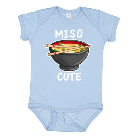 Inktastic Miso Cute with Miso Soup Gift Baby Boy or Baby Girl Bodysuit