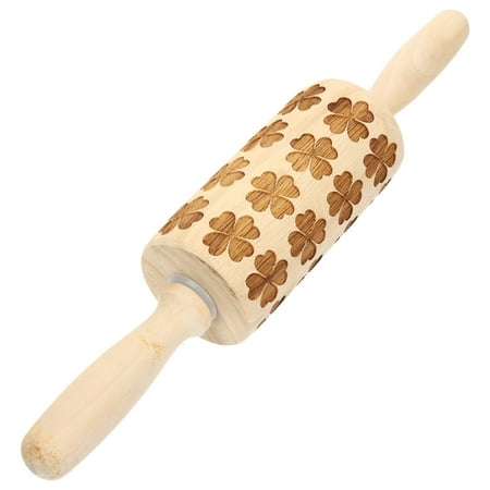 Homemaxs Embossed Rolling Pin Four Leaf Clover Patterns Rolling Pin Wood Baking Roller Pin
Homemaxs Embossed Rolling Pin Four Leaf Clover Patterns Rolling Pin Wood Baking Roller Pin