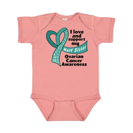 Inktastic Ovarian Cancer Awareness I Love and Support My Half Sister Gift Baby Boy or Baby Girl Bodysuit
Inktastic Ovarian Cancer Awareness I Love and Support My Half Sister Gift Baby Boy or Baby Girl Bodysuit