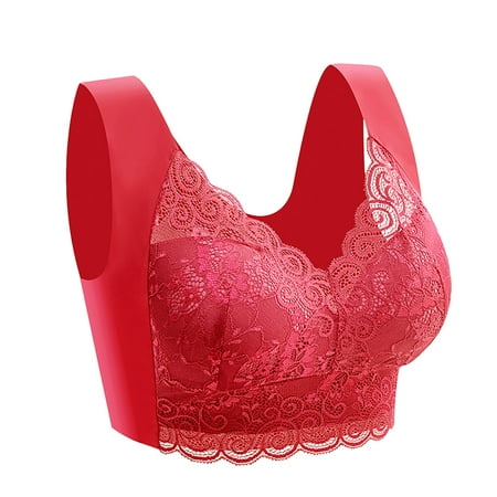 Kizly Bras For Women Deals Plus Size Women s Bras Wirefreee Extra-Elastic Women Fashion Lace Bra Wire Free Underwear One-Piece Bra Everyday Underwear Summer Savings Clearance
Kizly Bras For Women Deals Plus Size Women s Bras Wirefreee Extra-Elastic Women Fashion Lace Bra Wire Free Underwear One-Piece Bra Everyday Underwear Summer Savings Clearance