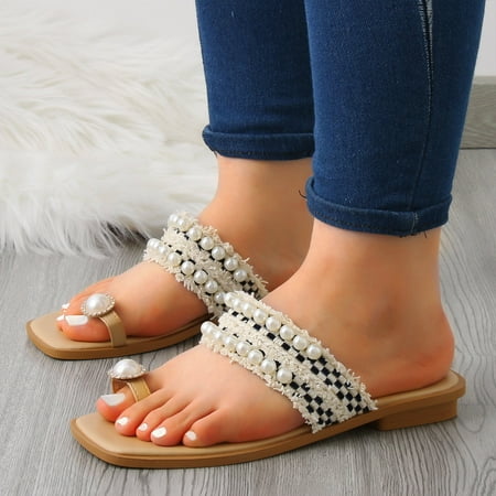Fashion Summer Women Slippers Thong Pearl Strap Flat Comfort Casual Style Beach Slippers Women Summer Slipper Sets for Women Slippers for Men And Women Slippers for Women Lingerie Womens Slipper
Fashion Summer Women Slippers Thong Pearl Strap Flat Comfort Casual Style Beach Slippers Women Summer Slipper Sets for Women Slippers for Men And Women Slippers for Women Lingerie Womens Slipper