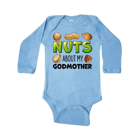 Inktastic Nuts About My Godmother- Peanut Almond Pistachio Gift Baby Boy or Baby Girl Long Sleeve Bodysuit
Inktastic Nuts About My Godmother- Peanut Almond Pistachio Gift Baby Boy or Baby Girl Long Sleeve Bodysuit