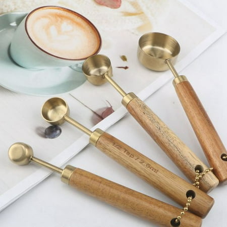 Measuring spoon Measuring Spoons Set Wood Handle Stainless Steel Measuring Scoop Baking Kit Kitchen Accessories 1
Measuring spoon Measuring Spoons Set Wood Handle Stainless Steel Measuring Scoop Baking Kit Kitchen Accessories 1