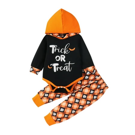 Canrulo Toddler Baby Boy Girl Halloween Outfits Letter Long Sleeve Hoodie Romper Pants Clothes Black 0-3 Months
Canrulo Toddler Baby Boy Girl Halloween Outfits Letter Long Sleeve Hoodie Romper Pants Clothes Black 0-3 Months