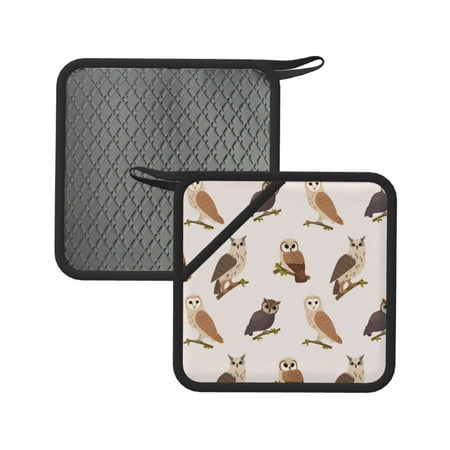 2PCS Pot Holders for Kitchen - Heat Resistant Silicone Pot Holders with Hanging Loop Branch Owls Non Slip Oven Hot Pads Potholders for Decor Baking Cooking Kitchen
2PCS Pot Holders for Kitchen - Heat Resistant Silicone Pot Holders with Hanging Loop Branch Owls Non Slip Oven Hot Pads Potholders for Decor Baking Cooking Kitchen