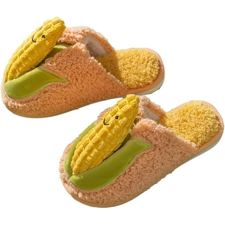 PIKADINGNIS Women Men Fluffy Fur Warm Fuffy Winter Indoor Slippers Cute Stylish Corn Good Harvest Fashion Soft House Shoes
PIKADINGNIS Women Men Fluffy Fur Warm Fuffy Winter Indoor Slippers Cute Stylish Corn Good Harvest Fashion Soft House Shoes