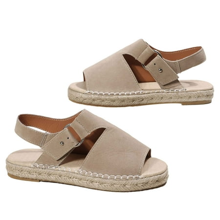 Yoslce Women s Sandals Fashion Flat Women s Shoes Hemp Rope Buckle Strap Ladies Fish Mouth Sandals Khaki 39
Yoslce Women s Sandals Fashion Flat Women s Shoes Hemp Rope Buckle Strap Ladies Fish Mouth Sandals Khaki 39