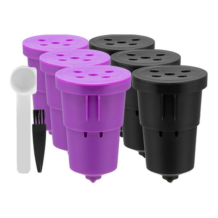 6 Pcs Refillable Coffee Filter Cup Reusable Coffee Pod Filled Capsule Compatible with 1.0 K Cup Coffee Makers
6 Pcs Refillable Coffee Filter Cup Reusable Coffee Pod Filled Capsule Compatible with 1.0 K Cup Coffee Makers
