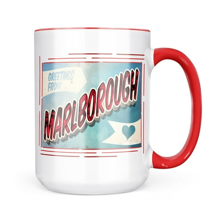 Neonblond Greetings from Marlborough Vintage Postcard Mug gift for Coffee Tea lovers
Neonblond Greetings from Marlborough Vintage Postcard Mug gift for Coffee Tea lovers