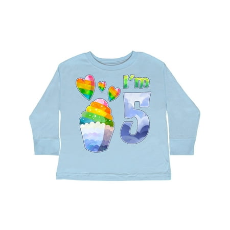 Inktastic I m 5 Birthday Rainbow Cloud Cupcake with Hearts Gift Toddler Boy or Toddler Girl Long Sleeve T-Shirt
Inktastic I m 5 Birthday Rainbow Cloud Cupcake with Hearts Gift Toddler Boy or Toddler Girl Long Sleeve T-Shirt