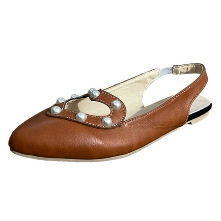 Casual Shoes for Women Women Casual Love Pearl Elastic Band Flat Pointed Toe Sandals Single Shoes Women Casual Shoes Pu Brown 42
Casual Shoes for Women Women Casual Love Pearl Elastic Band Flat Pointed Toe Sandals Single Shoes Women Casual Shoes Pu Brown 42