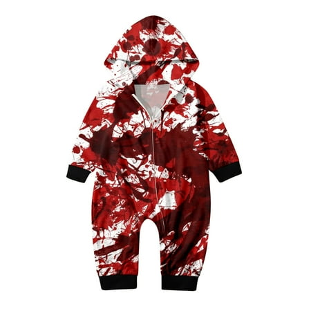 GYUJNB Matching Family Pajamas Outfit Blood Print Hooded Zipper Home Jumpsuit (Baby) Matching Pajamas for Family
GYUJNB Matching Family Pajamas Outfit Blood Print Hooded Zipper Home Jumpsuit (Baby) Matching Pajamas for Family