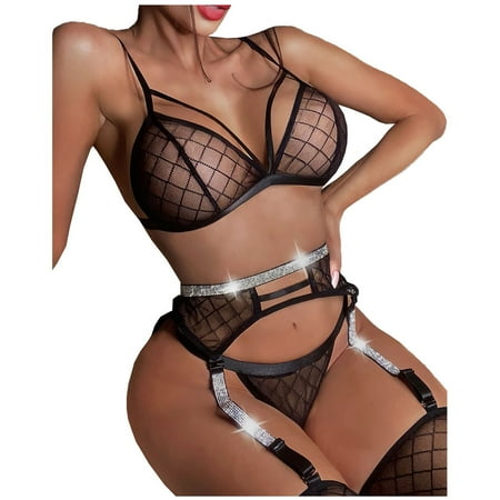 TFDZ Women Lingerie Womens Lingerie Sexy Women Mesh Lingerie Hollow Out Babydoll Underwear Sleepwear Intimates Panties Bra+Underpants Set Black
TFDZ Women Lingerie Womens Lingerie Sexy Women Mesh Lingerie Hollow Out Babydoll Underwear Sleepwear Intimates Panties Bra+Underpants Set Black