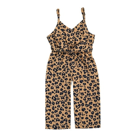 Baby’s Summer Dress Leopard Print Spaghetti Strap Sleeveless Backless Long Jumpsuit for Toddler Girl 1-6 Years
Baby’s Summer Dress Leopard Print Spaghetti Strap Sleeveless Backless Long Jumpsuit for Toddler Girl 1-6 Years