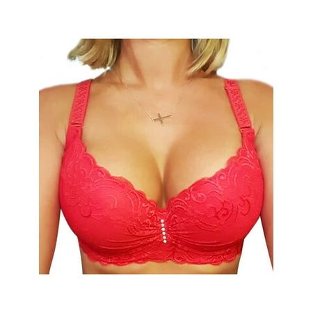 wybzd Women Push Up Bra Lace Brassiere Underwire Lingerie Underwear Shapewear Red 46
wybzd Women Push Up Bra Lace Brassiere Underwire Lingerie Underwear Shapewear Red 46