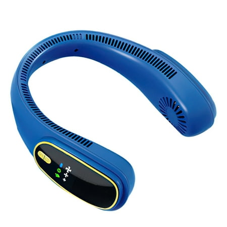 Portable Hanging Neck Fan USB Rechargeable Cooling Fan Outdoor Air Outdoor Sports Bladeless Fans-Blue
Portable Hanging Neck Fan USB Rechargeable Cooling Fan Outdoor Air Outdoor Sports Bladeless Fans-Blue