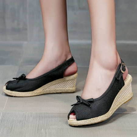 ZHELIYO Women s sandals Fashion Women s Casual Shoes Breathable Slip-on Outdoor Leisure Wedges Sandals Black 9
ZHELIYO Women s sandals Fashion Women s Casual Shoes Breathable Slip-on Outdoor Leisure Wedges Sandals Black 9