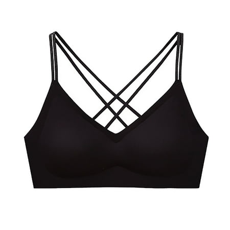 Fabiurt Women s Bra Women Wireless Bra Top Vest Breathable Chest Pad Wearing Sports Underwear U Back Lifting Bra 1Pack Black
Fabiurt Women s Bra Women Wireless Bra Top Vest Breathable Chest Pad Wearing Sports Underwear U Back Lifting Bra 1Pack Black