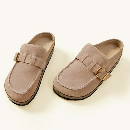 Women s British Fashion Half Drag Shoes Women s Suede Half Slippers
Women s British Fashion Half Drag Shoes Women s Suede Half Slippers