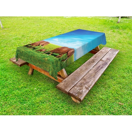 Elephant Outdoor Tablecloth Elephant Family Walking by the Grass African Savannah Sky Landscape Safari Decorative Washable Fabric Picnic Tablecloth 58 X 120 Inches Green Brown Blue by Ambesonne
Elephant Outdoor Tablecloth Elephant Family Walking by the Grass African Savannah Sky Landscape Safari Decorative Washable Fabric Picnic Tablecloth 58 X 120 Inches Green Brown Blue by Ambesonne