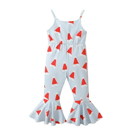 Rovga Kids Girls Baby Toddler Bodysuits Christmas Sleeveless Cartoon Prints Romper Bell Bottoms Flare Jumpsuit Clothes
Rovga Kids Girls Baby Toddler Bodysuits Christmas Sleeveless Cartoon Prints Romper Bell Bottoms Flare Jumpsuit Clothes