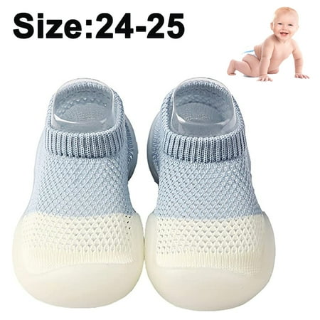Walking Shoes Knit Toddler Infant Girls Boys Slip-on Outdoor Sneakers
