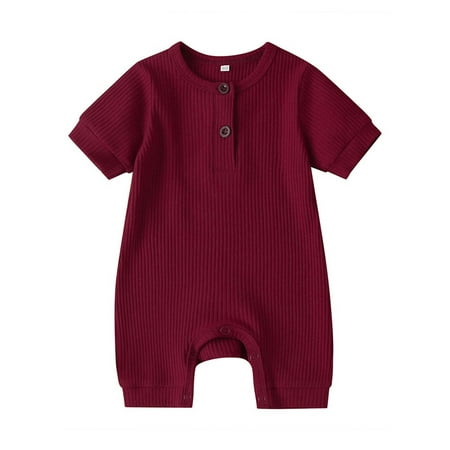 Canrulo Newborn Baby Boy Girl Short Sleeve Knitted Romper Jumpsuit One-Piece Clothes Red 12-18 Months
Canrulo Newborn Baby Boy Girl Short Sleeve Knitted Romper Jumpsuit One-Piece Clothes Red 12-18 Months
