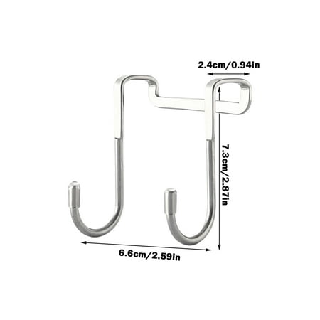 Jpgif Double S-Shaped Cabinet Door Hook Door-Back Stainless Steel Sundries Hanging Hook Free Perforation
Jpgif Double S-Shaped Cabinet Door Hook Door-Back Stainless Steel Sundries Hanging Hook Free Perforation