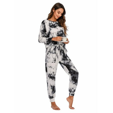 Pajamas Women’s Long Sleeve Tie-dyed Bag-added Sleepwear with Long Pants Soft Loungewear Pj Set Sweatshirt Set S-2XL
Pajamas Women’s Long Sleeve Tie-dyed Bag-added Sleepwear with Long Pants Soft Loungewear Pj Set Sweatshirt Set S-2XL