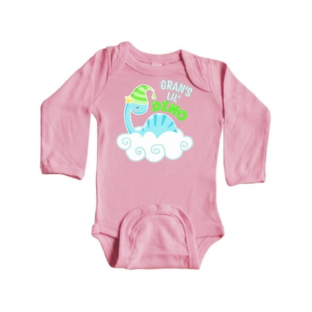 Inktastic Gran s Lil Dino with Cute Blue Baby Dinosaur Gift Baby Boy or Baby Girl Long Sleeve Bodysuit
Inktastic Gran s Lil Dino with Cute Blue Baby Dinosaur Gift Baby Boy or Baby Girl Long Sleeve Bodysuit
