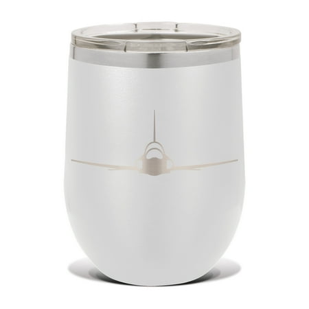 T-38 Talon Wine Tumbler 12 oz - Laser Engraved - Polar Camel - Stainess Steel - Vacuum Insulated - Double Walled - Wine Glass - Stemless - Drinkware Clear Lid - t38 jet trainer - White
T-38 Talon Wine Tumbler 12 oz - Laser Engraved - Polar Camel - Stainess Steel - Vacuum Insulated - Double Walled - Wine Glass - Stemless - Drinkware Clear Lid - t38 jet trainer - White