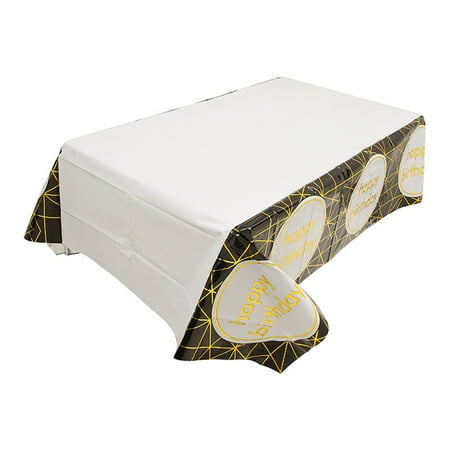 Disposable Tablecloth Anti-fouling Protective Happy Birthday Glossy Table Cover Party Supplies
Disposable Tablecloth Anti-fouling Protective Happy Birthday Glossy Table Cover Party Supplies