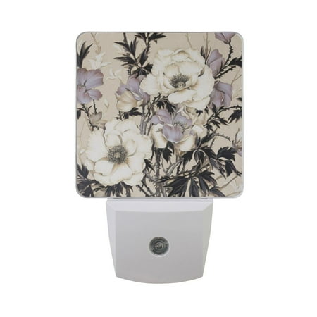 Beige and Purple Flowers Night Light LED Dusk to Dawn Auto Sensor Night Lamp Plug-in Nightlight for Bedroom Hallway Kitchen 2 PCs
Beige and Purple Flowers Night Light LED Dusk to Dawn Auto Sensor Night Lamp Plug-in Nightlight for Bedroom Hallway Kitchen 2 PCs