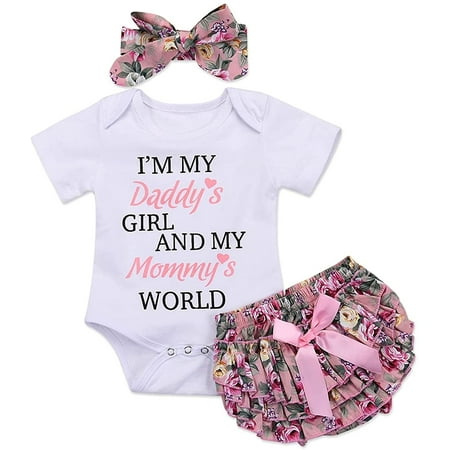 GRNSHTS 3Pcs Infant Baby Girls Summer Floral Clothes Letter Romper Playsuit Shorts Outfits Set (3-6 Months)
GRNSHTS 3Pcs Infant Baby Girls Summer Floral Clothes Letter Romper Playsuit Shorts Outfits Set (3-6 Months)