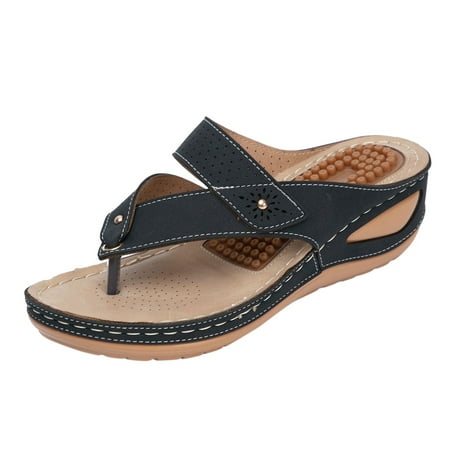 BSDHBS Women s Sandels Flip Flops Sandals for Women with Arch Support for Comfortable Walk Summer Wedge Sandal Massage Function Platform Shoes Black Size 41
BSDHBS Women s Sandels Flip Flops Sandals for Women with Arch Support for Comfortable Walk Summer Wedge Sandal Massage Function Platform Shoes Black Size 41