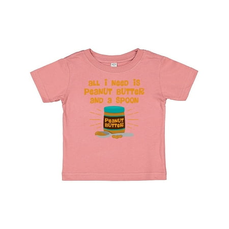 Inktastic Peanut Butter Spoon Gift Baby Boy or Baby Girl T-Shirt