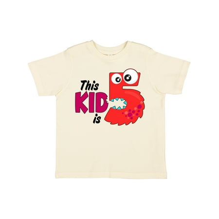 Inktastic This Kid is Five Monster Fifth Birthday Gift Toddler Boy or Toddler Girl T-Shirt
Inktastic This Kid is Five Monster Fifth Birthday Gift Toddler Boy or Toddler Girl T-Shirt