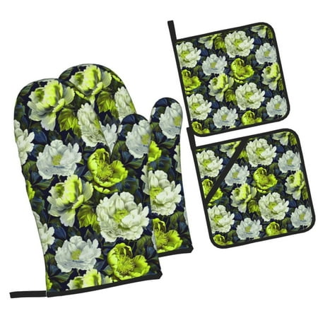 Zeuib Teal floral elegance Oven Mitts and Potholders BBQ Gloves Kitchen Oven Glove High Heat Resistant 500 Degree Extra Long Oven Mitts and Potholder with Non-Slip Silicone Surface for Cooking
Zeuib Teal floral elegance Oven Mitts and Potholders BBQ Gloves Kitchen Oven Glove High Heat Resistant 500 Degree Extra Long Oven Mitts and Potholder with Non-Slip Silicone Surface for Cooking