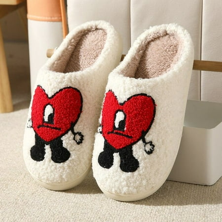 CoCopeaunt Womens Winter Home Slippers Cute Loving Heart Autumn Warm Thick Plush Non-Slip Mens Shoes Couple House Slient Slides Bedroom
CoCopeaunt Womens Winter Home Slippers Cute Loving Heart Autumn Warm Thick Plush Non-Slip Mens Shoes Couple House Slient Slides Bedroom