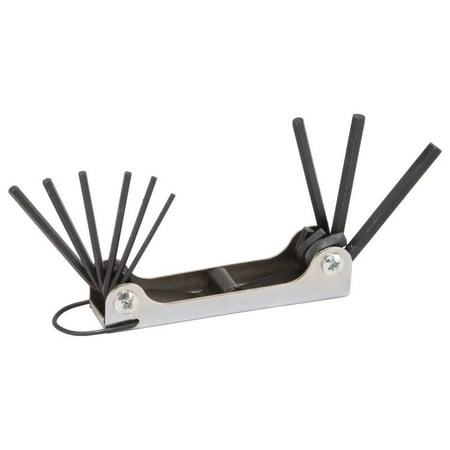 VULCAN Tw-001-06 Hex Key Set 9-piece Chrome Vanadium Steel Black