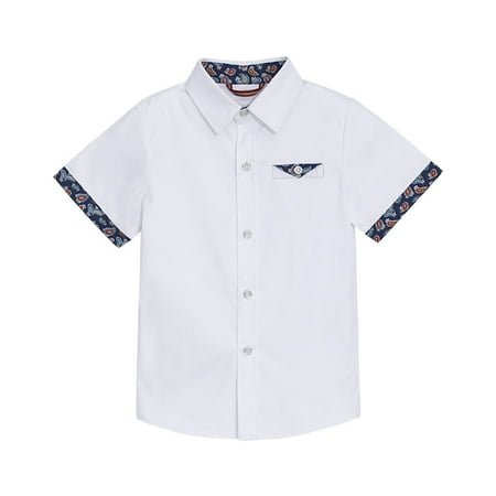 Geire Summer Shirts for Boys Girls Thin Retro Printed Button Down with Pocket Short Sleeve Soft Cotton Shirts Casual Lapel Collar Top Shirts for 3-11 Years
Geire Summer Shirts for Boys Girls Thin Retro Printed Button Down with Pocket Short Sleeve Soft Cotton Shirts Casual Lapel Collar Top Shirts for 3-11 Years