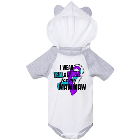 Inktastic Suicide Prevention I Wear Teal and Purple for My Mawmaw Gift Baby Boy or Baby Girl Bodysuit
Inktastic Suicide Prevention I Wear Teal and Purple for My Mawmaw Gift Baby Boy or Baby Girl Bodysuit