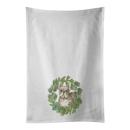 28 x 19 in. Unisex French Bulldog Fawn Christmas Wreath White Dish Towels Kitchen Towel - Set of 2
28 x 19 in. Unisex French Bulldog Fawn Christmas Wreath White Dish Towels Kitchen Towel - Set of 2